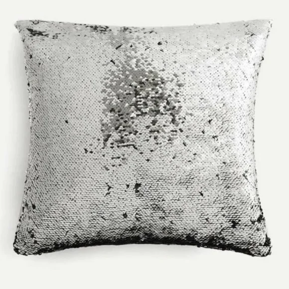 Down Feather Sequin Pillow - Picture 1 of 6